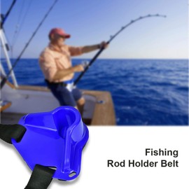 Fish Fighting Belt,Adjustable Waist Belt Fishing Rod Pole Holder Waist Fighting Belt Fish Tackle Accessories(21 * 16 * 7cm-Blue) Fishing Rod and Its Accessories