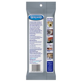 Sprayway Stainless Steel Wipes, Water Based, 20 Count (Pack of 1) (SW5012R)