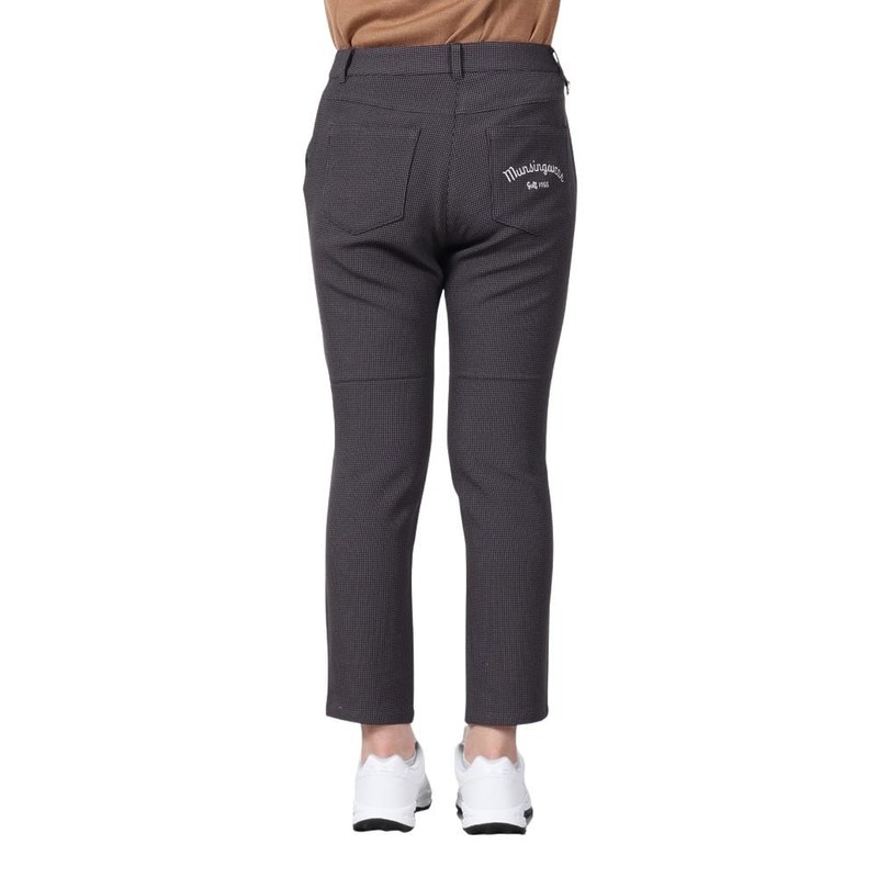 Munsing Wear MG4FLP80L Women's Golf Pants, 9/4 Length, Houndstooth Pattern,