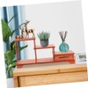 OATIPHO Tiered Wooden Display Stand for Plants and Figurines Wood