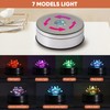 Onepec Rotating LED Base with 7 Lights 9 Modes,rotation Lighted