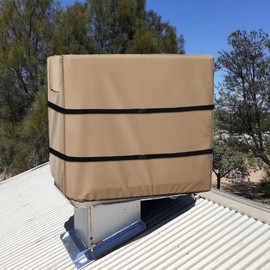 Down Draft Evaporative Cooler Cover,Heavy Duty 600D Protection Rain and Snow Swamp Cooler Cover,Equipped with 2 Bayonet Straps for Down Draft Swamp Cooler Weatherproof Covers.40"W x 40"D x 43"H