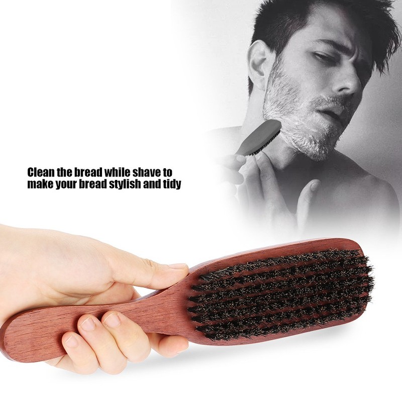 Yosoo Health Gear Beard Brush with Boar Bristles for Men,