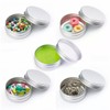Luhaomisky 6 PCS Silver Tin Cans 0.5 Ounce15ml Aluminum Refillable