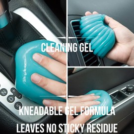 Cleaning Gel, (4 PCS), Car Cleaning Gel, Automotive Cleaning Supplies, Car accessories for women, Men, Car Detail Supplies, Laptop, Keyboard, Tv Remotes, Cell Phones, Cameras Cleaner, GetCoolGoodies