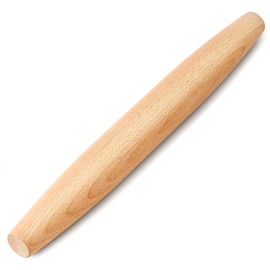 French Rolling Pin for Baking –11.8inch Natural Beech Wood Rolling Pins for Pizza,Fondant, Pie Crust, Cookie, Pastry, Dough –Tapered Design & Smooth Construction (30cm(11.8inch))