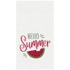C&F Home Hello Summer Watermelon Bite Embroidered Cotton Waffle Weave