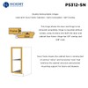 Hickory Hardware P5312-AB Double Demountable Hinge - 1/4 Inch overlay,