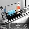 Yazoni Sponge Holder for Kitchen Sink, Rustproof Kitchen Sink Organizer
