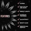 Makartt 500pcs Long Stiletto Nail Tips Full Cover False Nails