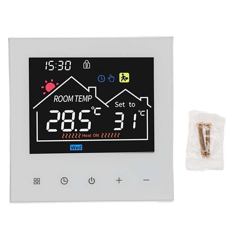 Luocute Smart Thermostat, Touchscreen Programmable LCD Color Display Energy Saving