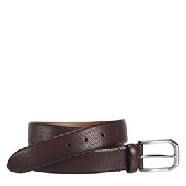 Johnston & Murphy Men's Micro Perf Belt, Burgundy, 40 US
