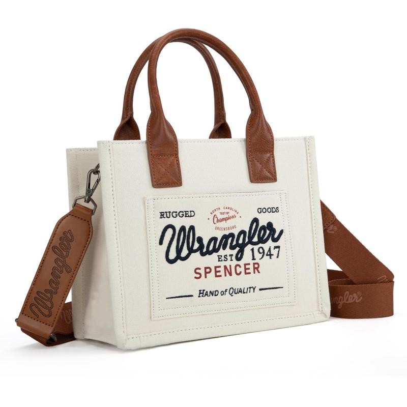 Wrangler Tote Bag Guitar Strap Satchel Purses Multi-pockets Casual Work