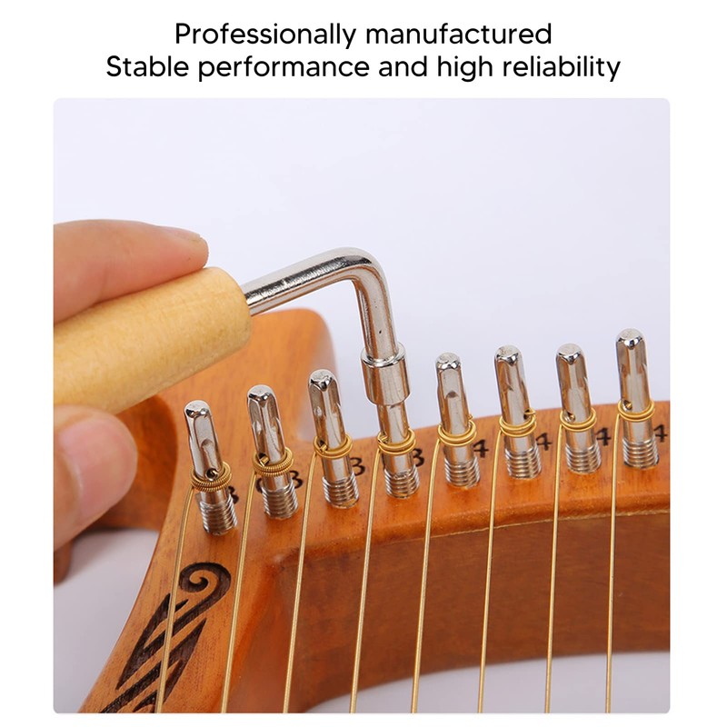 Harp Tuning Tool, Harp Piano Tuning Key Professional Stable Stainless