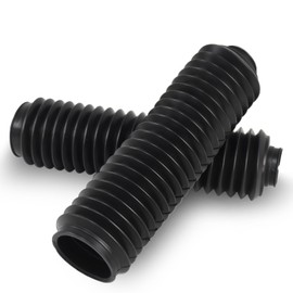 Universal Motorcycle Dust Rubber Shock Boots Front Fork Gaiters Cover Protectors Fit for Most of Dirt Bike, ATV，255 * 50 * 35mm
