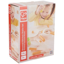 Hape Gourmet Play Kitchen Starter Accessories Wooden Play Set , White