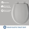 Bemis Classic Colors Slow Close Toilet Seat, Easy Clean Hinges