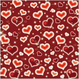 DHXXSC 10X10FT Red Heart Backdrop Couple Photo Photography 90s Background Holiday Decoration Props DH-350