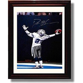 Deion Sanders - Dallas Football Autograph Promo Print - Framed 8x10