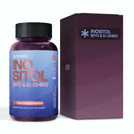 Myo Inositol y D-Chiro Inositol 40:1 | 2000 MG | 140 Cápsulas | Nutrabasics | Inositol cápsulas con Myo y D-Chiro 40:1: suplemento alimenticio con ing