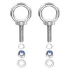 PATIKIL M12 x 50mm Lifting Shoulder Eye Bolt, 2Pcs 304