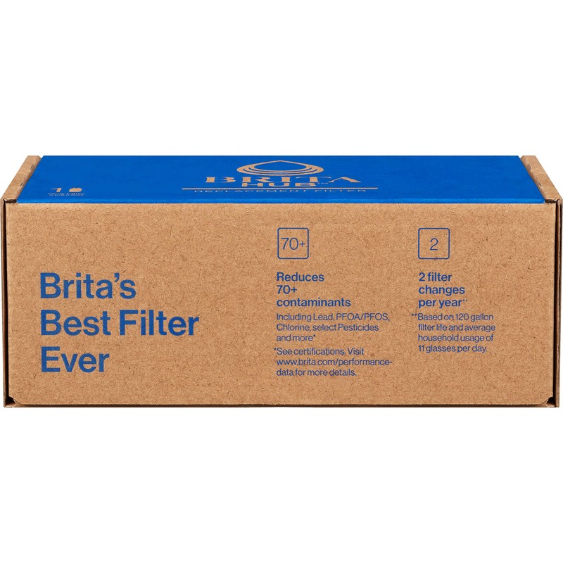 Brita Hub Replacement Water Filter, BPA-Free, Replaces 900 Plastic Water