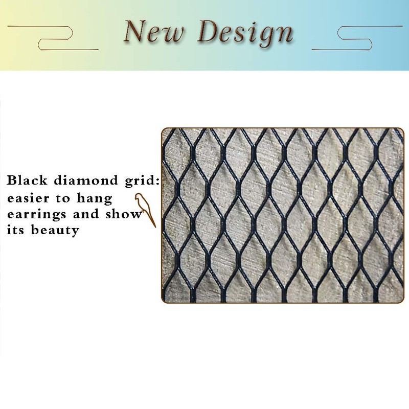 GLANT Rustic Wall Mounted Jewelry Organizer with Wooden Barndoor Decor,Wooden