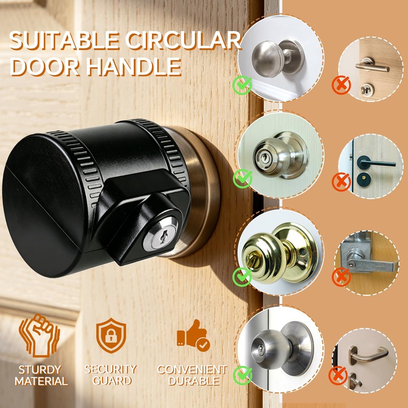 Door Knob Lock-Out Device – Autism Proof Door Locks Cover