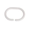 MSV 140286 Ringe für Duschvorhang, Kunststoff und Polypropylen, 6 x
