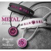 Bandel Necklace Black x Pink 40cm Head 22mm