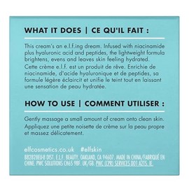 e.l.f. e.l.f. SKIN Holy Hydration! Face Cream, Fragrance-Free, Moisturizer for Nourishing & Replumping Skin, Vegan & Cruelty-Free, 50 g