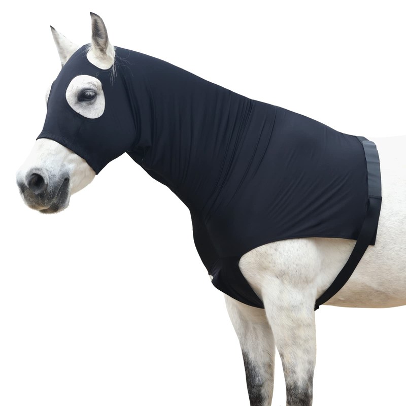 Gallopoff - Capucha elástica de caballo con capucha de licra