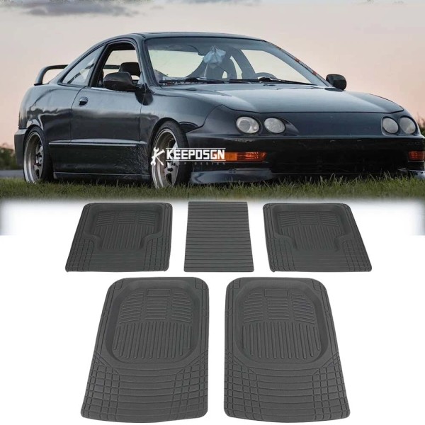 Unbranded 5PCS Car Floor Mats Front & Rear Waterproof Carpets