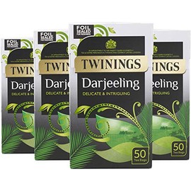 Twinings Darjeeling Tea 200 Tea Bags (Multipack of 4 x 50 Tea Bags)