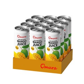 Omura MANGO JUICE from Natural Fruit with PULP 11.3 FL. Ounces | 12-Pack