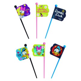 Torne DN-4 Donald & Daisy Picks Lunch Box Decoration Supplies, Made in Japan, 9 Pieces (3 Patterns x 3 Each Piece)