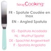 Scrapcooking 5177 Small Angled Spatula Stainless Steel Multi-coloured 3 x