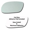 Mirror Glass + Full Size Adhesive Pad for 1998-2005 Buick