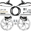 DYISLAND E-Bike Hydraulic Disc Brake Set 4-Pistons/2-Pistons, 2-PIN/3-PIN Pre-Bled with
