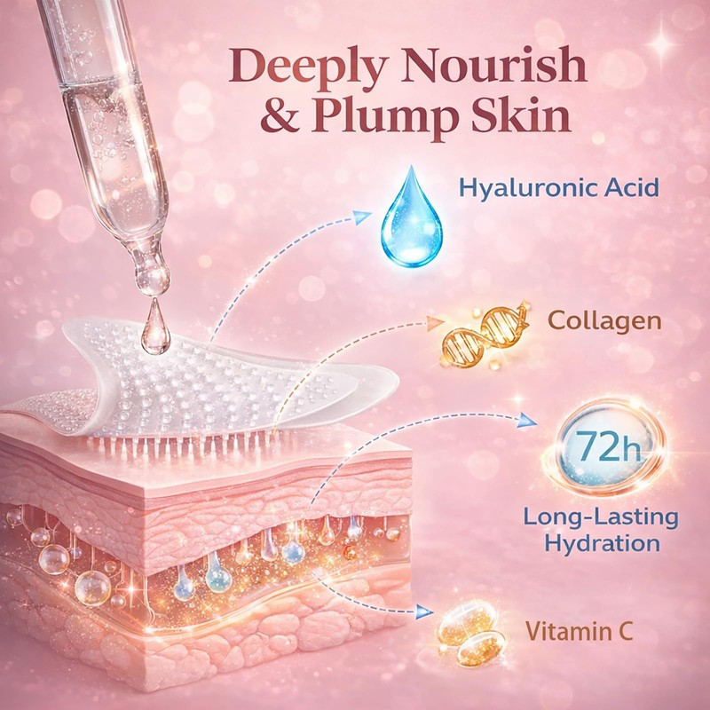 Micro Eye Patches, Deeply Hydrating Anti-Wrinkle Patches, Contains Hyaluronic Acid
