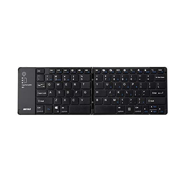 Buffalo BSKBB700BK Bluetooth 3.0 Compatible Mobile Wireless Keyboard Foldable Type
