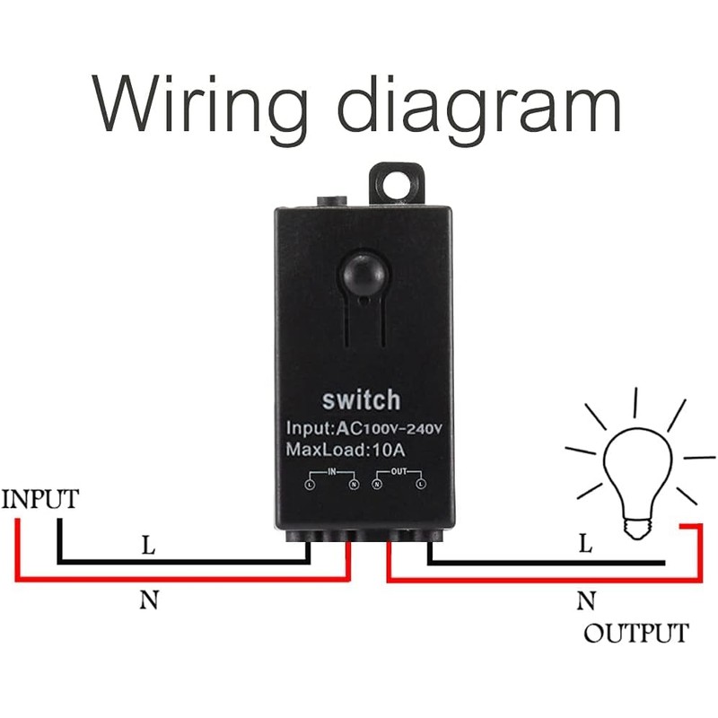 dstfuy Wireless Light Switch,3 Way Mini Remote Switch AC 110V/120V/220V/240V/10A