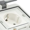 Standard IP66 Waterproof Wall Outlet Wall Mounted Concealed Plug Adapter