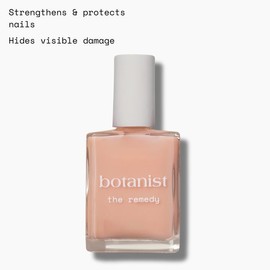 Botanist The Remedy | Nail Strengthening Polish | Repairs & Hardens Nails Damaged from Acrylics, Dip & Gel Manicures | Non-Toxic, 80% Plant Based, 21-Free & Vegan (Nude)