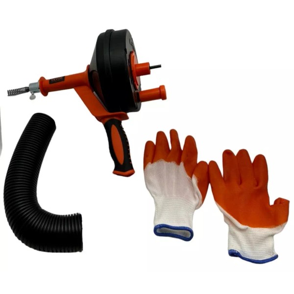 VEVOR 25ft Handheld Drain Auger w Drill Attachment for Efficient