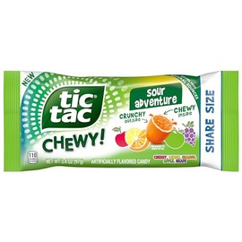 Tic Tac Chewy Sour Adventure Share Size, 3.42 Ounce (Pack of 1)
