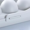 Cabilock 2pcs Egg Container with Lid, 12 Grids Stackable Egg