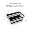 BINO Collapsible Wash Basin - Grey | Portable Dish Tub