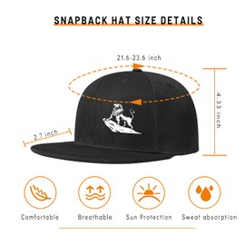 Animal Lion Howl Snapback Hat for Men Boys Adjustable Baseball Cap Unisex Trucker Hat for Running Sun Protection Hiking Outdoor Sport Hunt,snap Backpack hat for Men