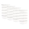 Set 20 Cajas Organizadoras De Plástico 6lts Transparente Pack De